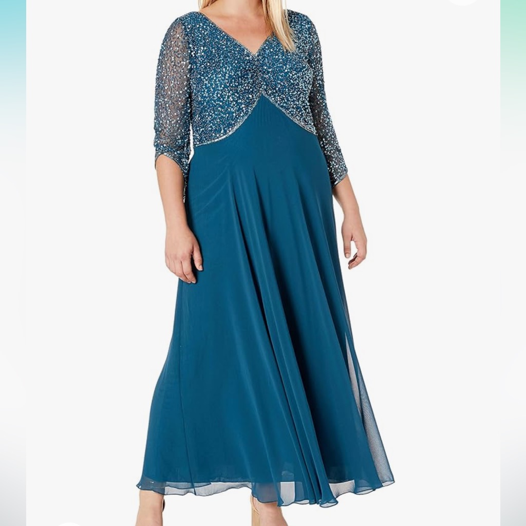 Teal Formal Dress. New With Tags. Size 10.